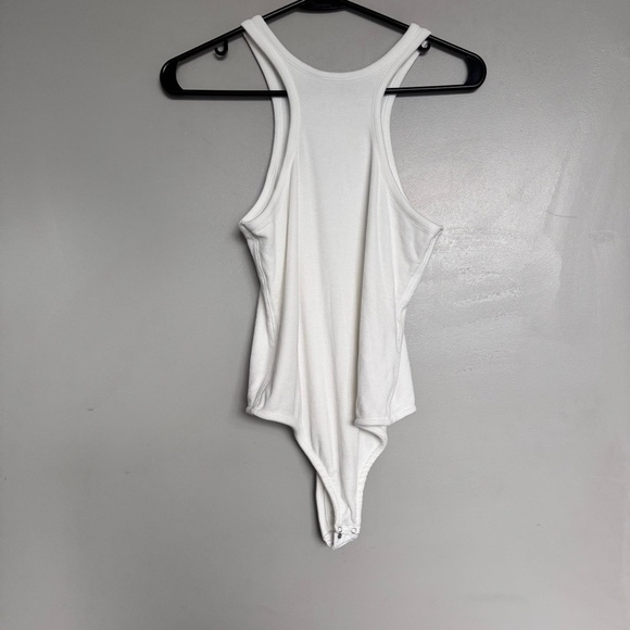 All Saints Norma Halter Neck Ribbed Tank Top Bodysuit Size 6 - Picture 3 of 6